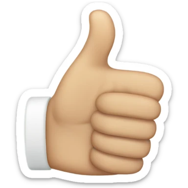 thumb up hand sticker