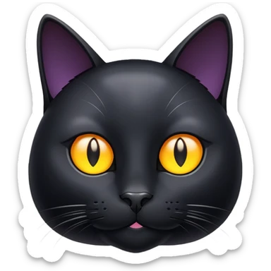 Chat de nuit  sticker