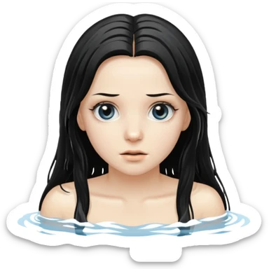 Samara in the ring movie sticker