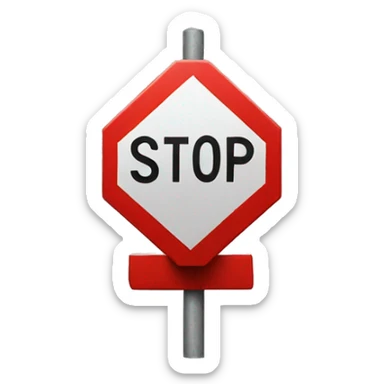 STOP sign that is crossed out sticker