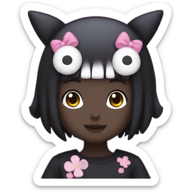 Kuromi sanrio character  sticker