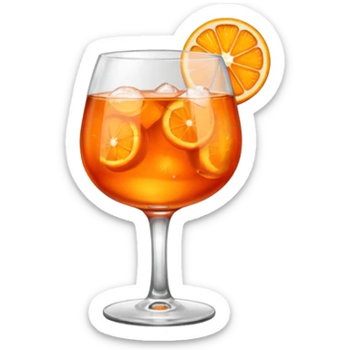 in the same glass as the aperol sticker