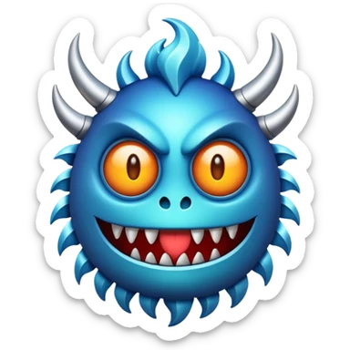 Mمزخرف مثل شعار مونستر sticker