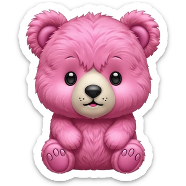 Osito rosado sticker