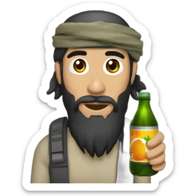 Taliban energy drink sticker