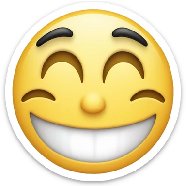 Smile with one half open eye sticker