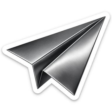paper airplane sticker