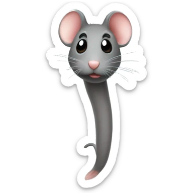 Rat tail sticker