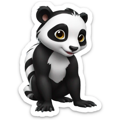 skunk-panda-hybrid full body sticker