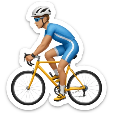 cyclist sticker