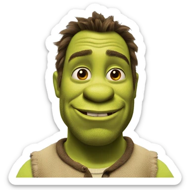 shrek x donkey sticker