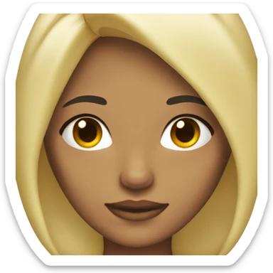 morena skin with blonde hair sticker