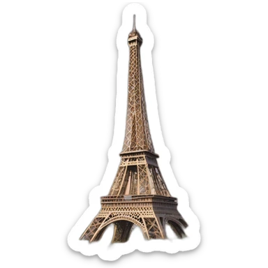 king kon sur la tour eiffel sticker