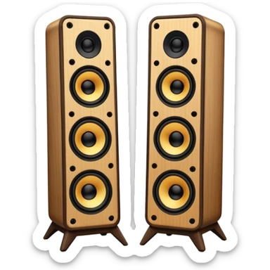 speaker towers sticker