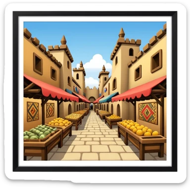 aztec medieval market sticker