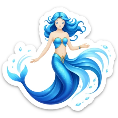 The zodiac symbol Aquarius. sticker