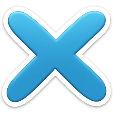 Blue check mark sticker