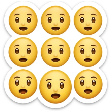 😏+😳+😠+🥺 sticker