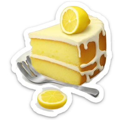 Lemon cake sticker