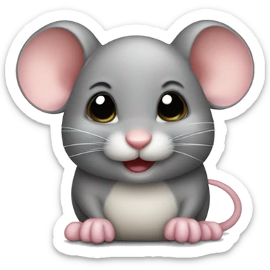 a cute little mouse sticker