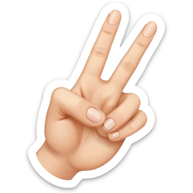 Middle finger infront of face sticker