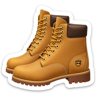 Сделай пару ботинок Timberland в классической расцветке sticker