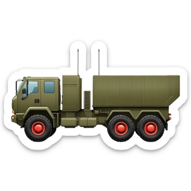 three-axle wheeled chassis himars sticker