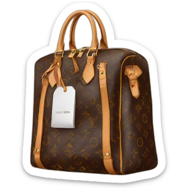 Louis Vuitton bag with no money sticker