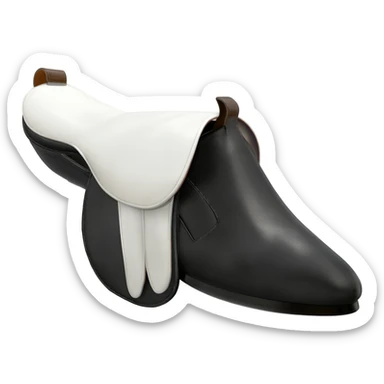 Can you make a 1950s black and white saddle shoe emoji sticker