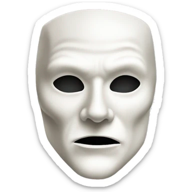 Phantom of the opera mask, half sticker