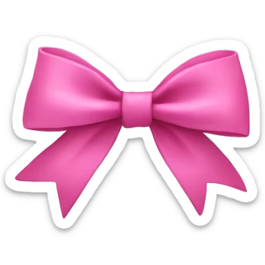 pink bow sticker
