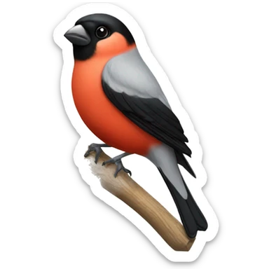 bullfinch bird sticker