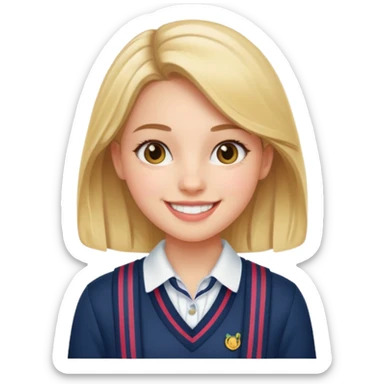 a girl with preppy stuf sticker