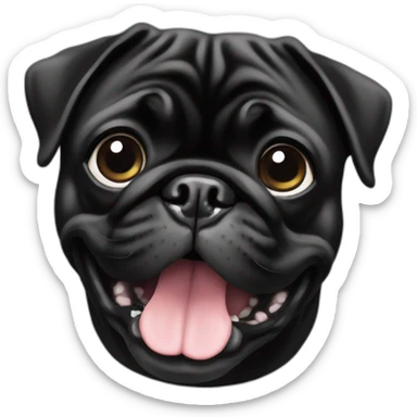 black-pug sticker