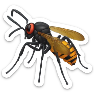 Spider Wasp sticker