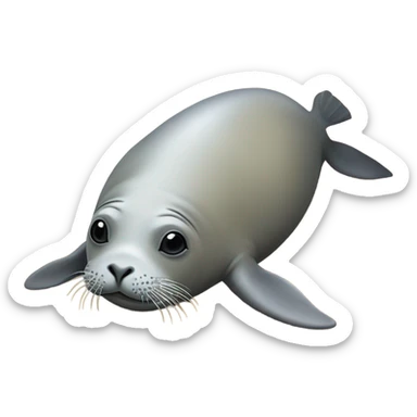 Monk seal sticker