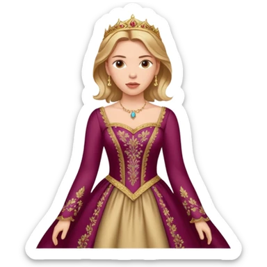Scarlett Johansson in a princess dress sticker