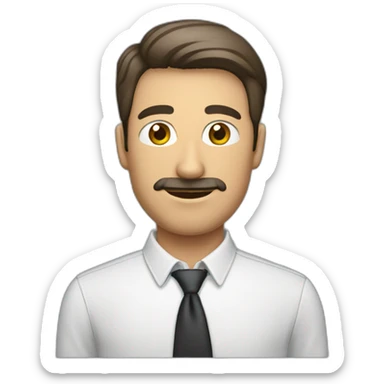 hombre con cabeza de camara sticker