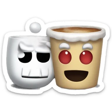 cuphead and mugman sticker