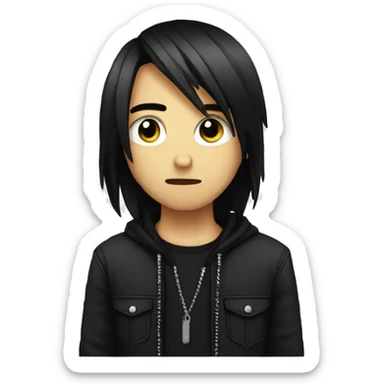 An emo guy sticker