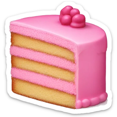 pink cake sticker