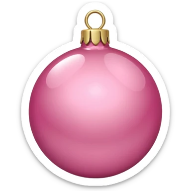 pink christmas ornament imperial style  sticker