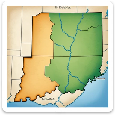 Indiana mixed with Tennessee sticker