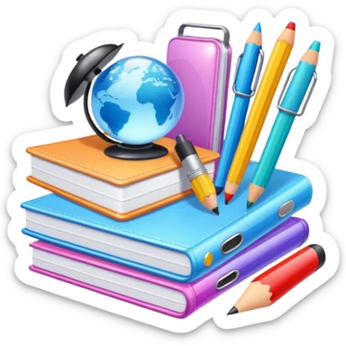 school supplies aesthetic y2k/ cottage core sticker