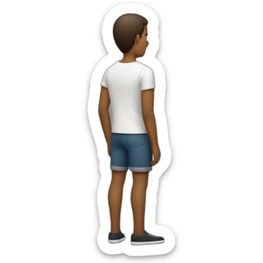 homme avec les jambes en forme de c qui vont vers l'arriere  sticker