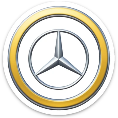 Mercedes Benz logo sticker
