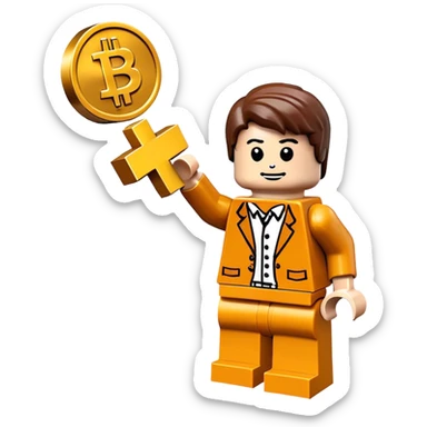 lego homme bitcoin sticker