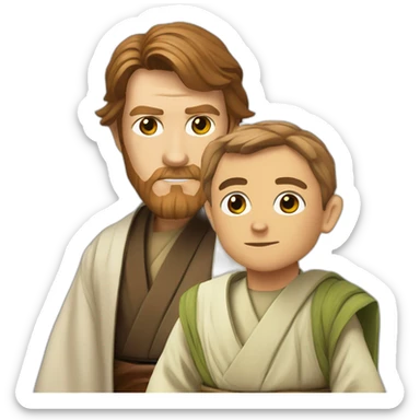 Obi wan kenobi and yoda sticker
