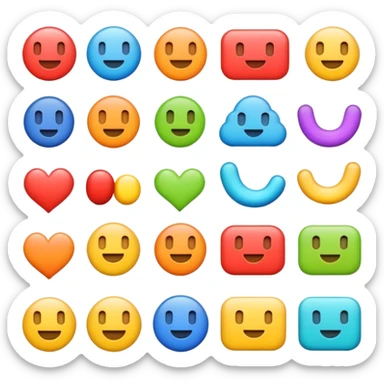 Whimsical fonts sticker