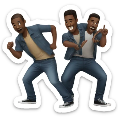 3 guys doing boombayah sticker